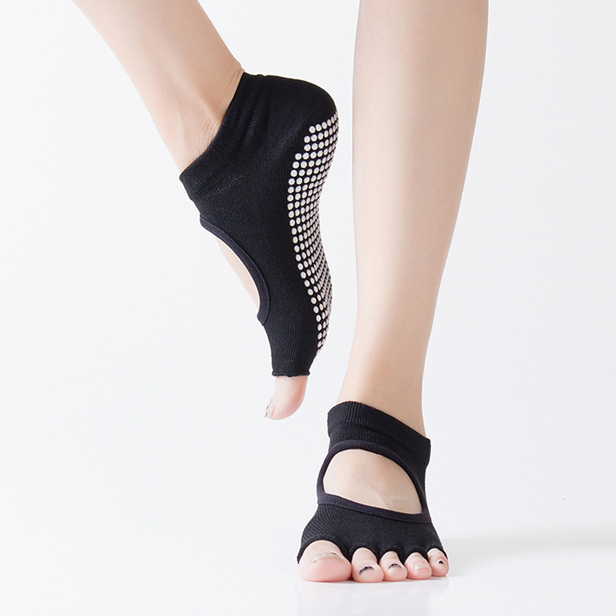 Women Five Toe Yoga Socks Non  - Grip Sock Yoga 评论和价格