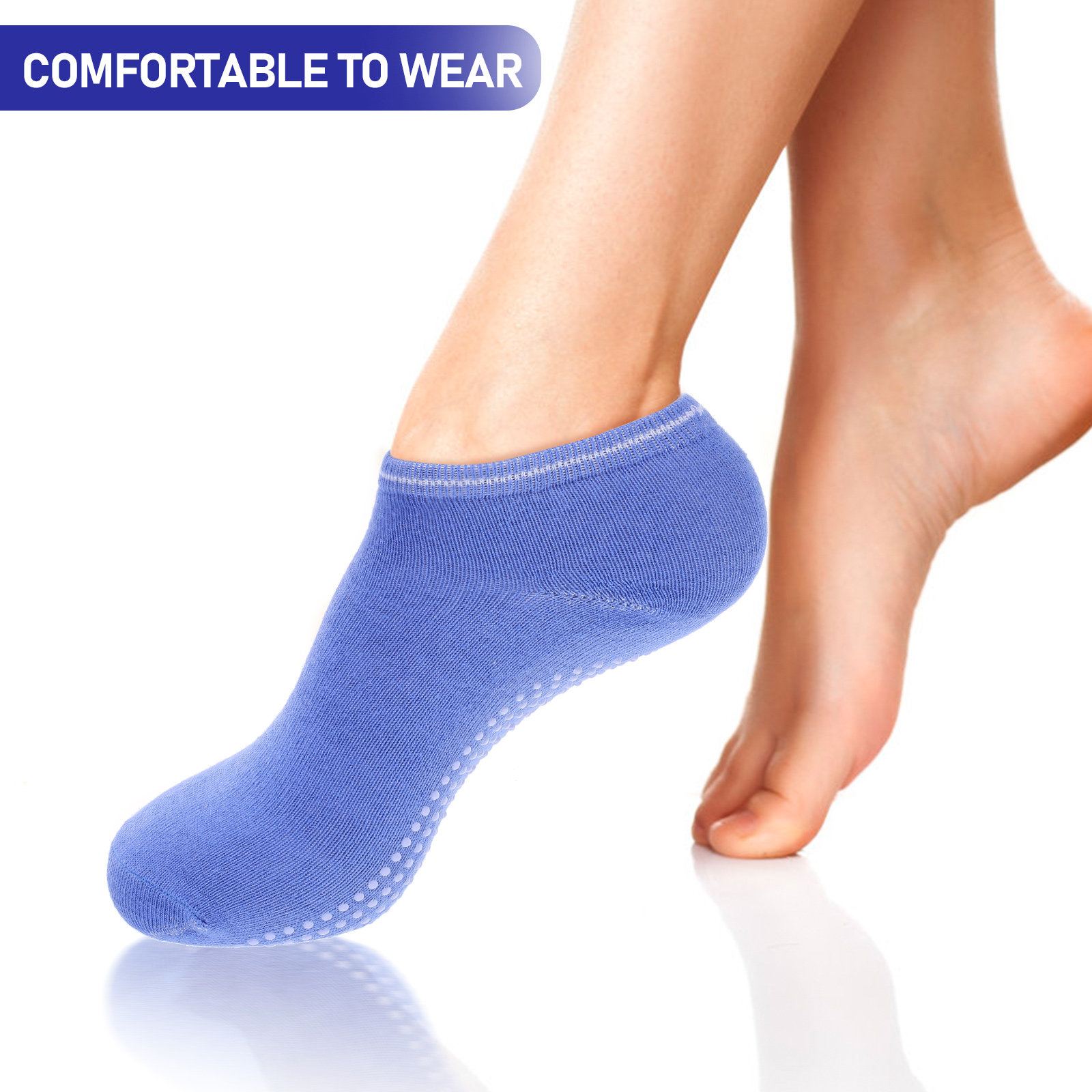6 Pairs Non Slip Yoga Socks Br - Grip Sock Yoga 评论和价格